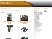 Tablet Screenshot of fahrradtacho.info